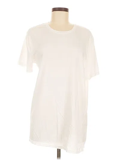 Pre-owned Hanes Short Sleeve T-shirt In Ivory