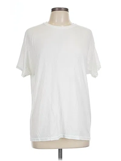Pre-owned Hanes Short Sleeve T-shirt In Ivory