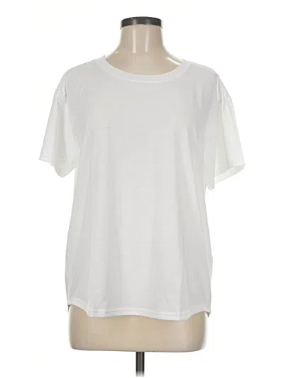 Pre-owned Hanes Short Sleeve T-shirt In Ivory