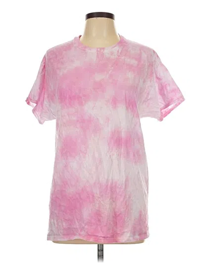 Pre-owned Hanes Short Sleeve T-shirt In Pink