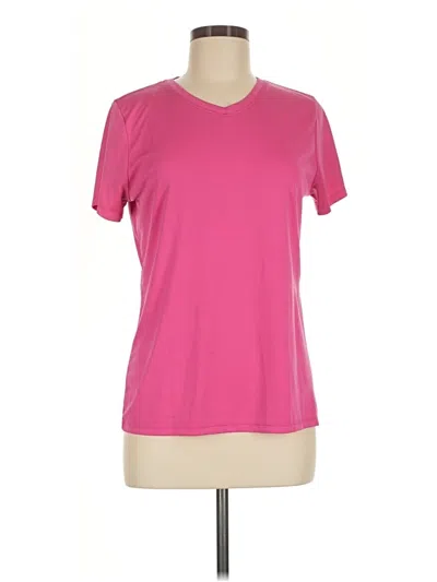 Pre-owned Hanes Short Sleeve T-shirt In Pink