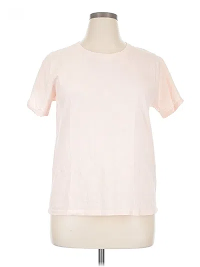 Pre-owned Hanes Short Sleeve T-shirt In Pink