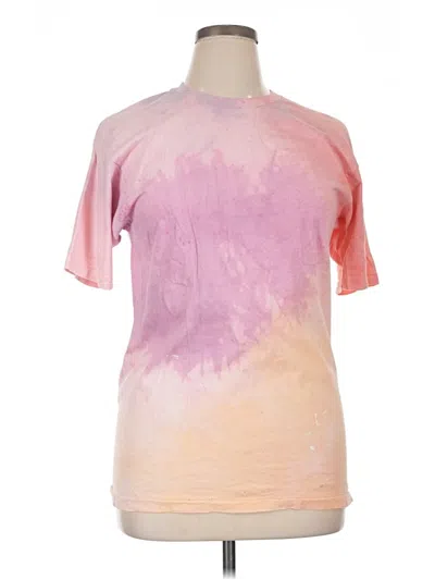 Pre-owned Hanes Short Sleeve T-shirt In Pink