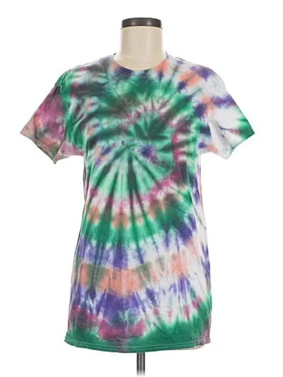 Pre-owned Hanes Short Sleeve T-shirt In Purple