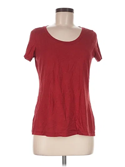 Pre-owned Hanes Short Sleeve T-shirt In Red