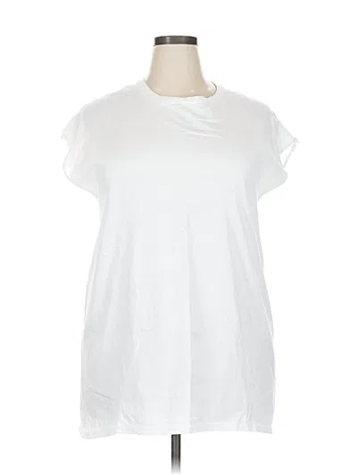 Pre-owned Hanes Sleeveless T-shirt In White