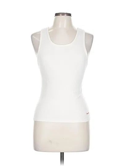 Pre-owned Hanes Sleeveless T-shirt In White