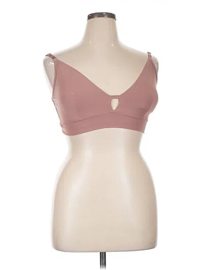 Pre-owned Hanes Sleeveless Top Pink Sweetheart Neckline Tops