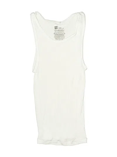 Pre-owned Hanes Kids' Sleeveless T-shirt In Ivory