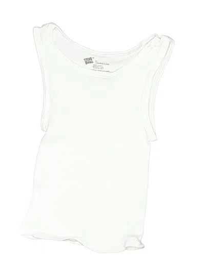 Pre-owned Hanes Kids' Sleeveless T-shirt In Ivory
