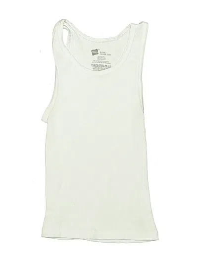 Pre-owned Hanes Kids' Sleeveless T-shirt In Ivory