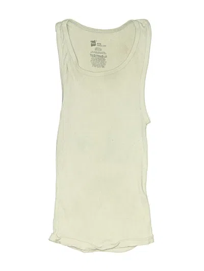 Pre-owned Hanes Kids' Sleeveless T-shirt In Ivory