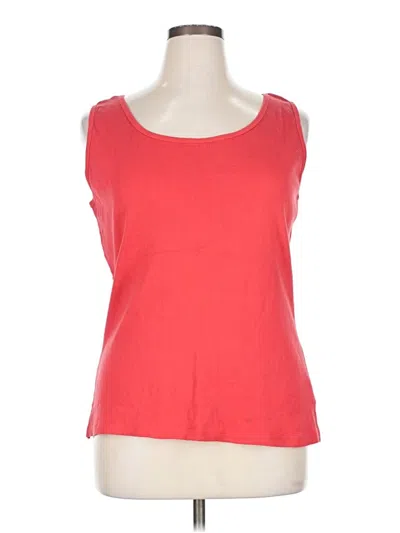 Pre-owned Hanes Sleeveless T-shirt In Red
