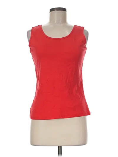 Pre-owned Hanes Sleeveless T-shirt In Red
