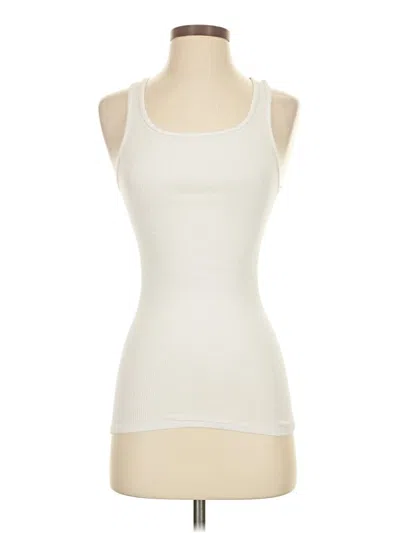 Pre-owned Hanes Sleeveless T-shirt In White