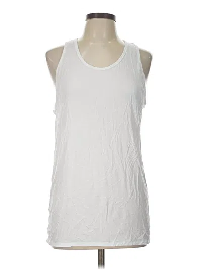 Pre-owned Hanes Sleeveless T-shirt In White