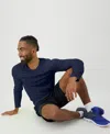 Hanes Sport Men's Cool Dri Performance Long Sleeve T-shirt, 2-pack In Navy