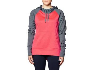 Hanes Sport Women's Performance Fleece Pullover Hoodie Women's Sweatshirt Dada Grey Solid/razzle Pink Heat In Multi