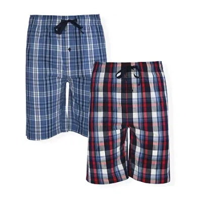 Hanes Stretch Lounge Mens Big 2-pc. Pajama Shorts In Red