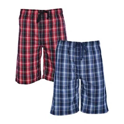 Hanes Stretch Mens 2-pc. Pajama Shorts In Blue