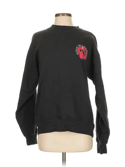 Pre-owned Hanes Sweatshirt In Black