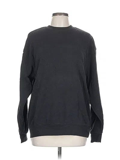 Pre-owned Hanes Sweatshirt In Black