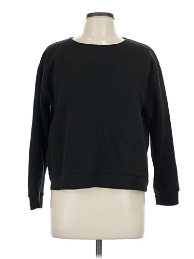 Pre-owned Hanes Sweatshirt In Black