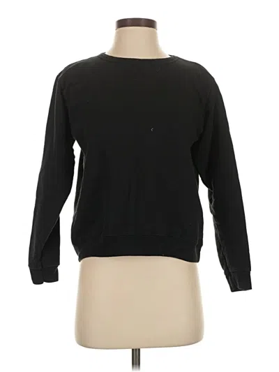 Pre-owned Hanes Sweatshirt In Black