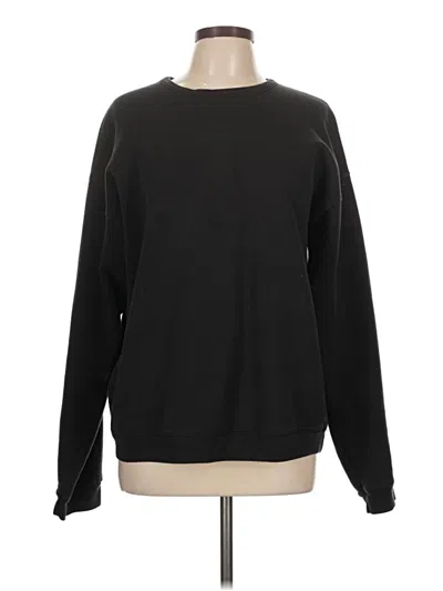 Pre-owned Hanes Sweatshirt In Black