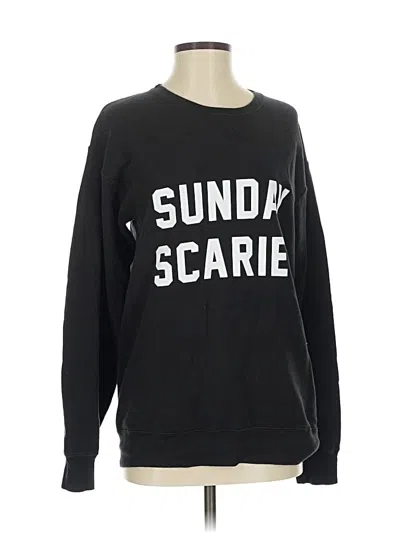 Pre-owned Hanes Sweatshirt In Black