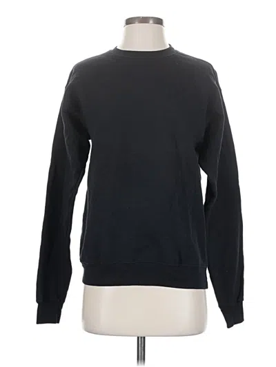 Pre-owned Hanes Sweatshirt In Black