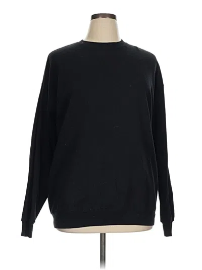 Pre-owned Hanes Sweatshirt In Black