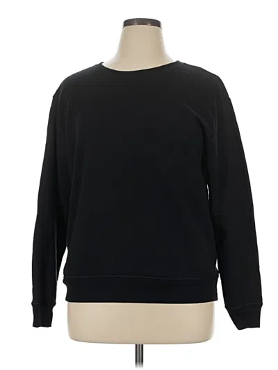 Pre-owned Hanes Sweatshirt In Black