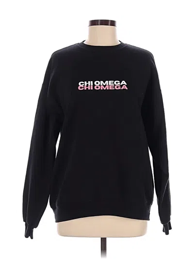 Pre-owned Hanes Sweatshirt In Black