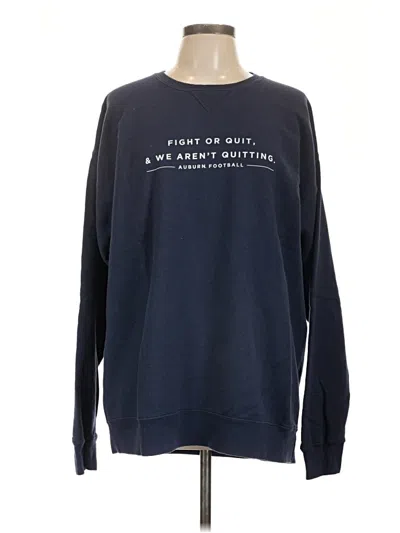 Pre-owned Hanes Sweatshirt In Blue