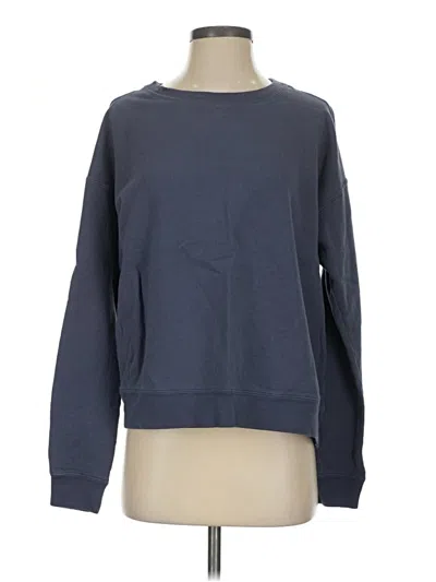 Pre-owned Hanes Sweatshirt In Blue