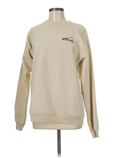 Pre-owned Hanes Sweatshirt In Brown