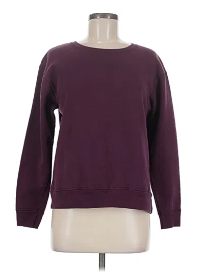 Pre-owned Hanes Sweatshirt In Burgundy