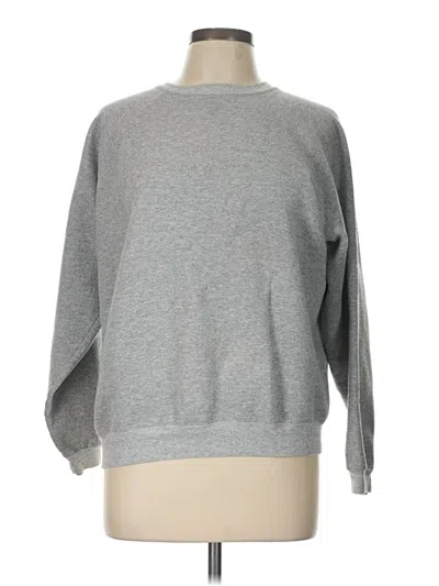 Pre-owned Hanes Sweatshirt In Gray