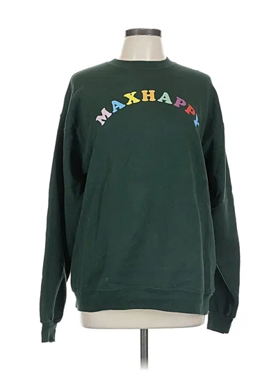 Pre-owned Hanes Sweatshirt In Green
