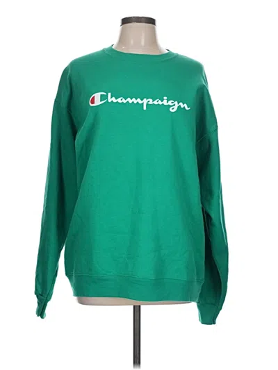 Pre-owned Hanes Sweatshirt In Green