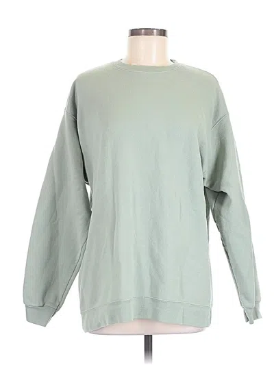 Pre-owned Hanes Sweatshirt In Green