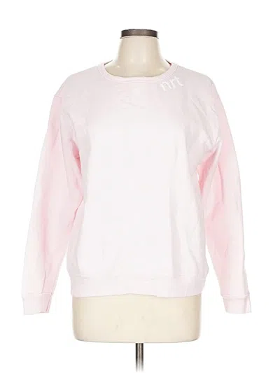 Pre-owned Hanes Sweatshirt In Pink