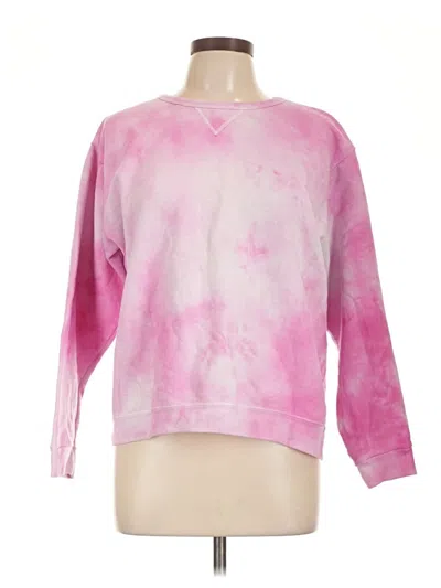 Pre-owned Hanes Sweatshirt In Pink