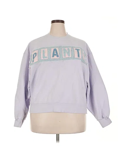 Pre-owned Hanes Sweatshirt In Purple