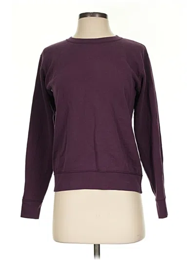 Pre-owned Hanes Sweatshirt In Purple