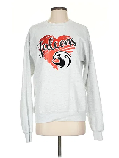 Pre-owned Hanes Sweatshirt In Silver