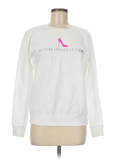 Pre-owned Hanes Sweatshirt In White