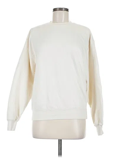 Pre-owned Hanes Sweatshirt In White