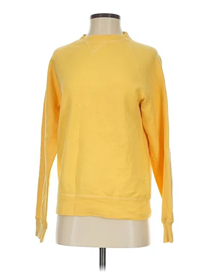 Pre-owned Hanes Sweatshirt In Yellow